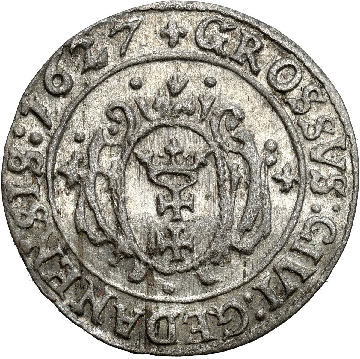 Zygmunt III Waza. Grosz 1627, Gdańsk
